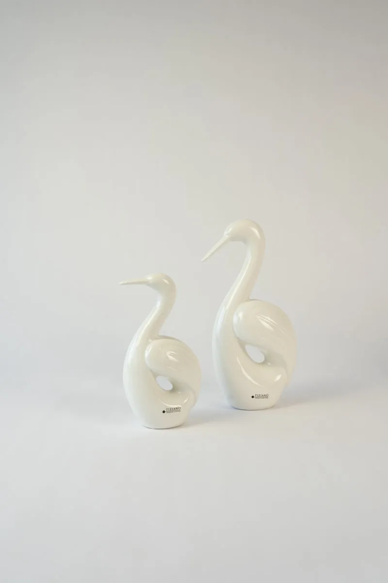 Dekoset Vogel Splendido L+Vase Luminara mit LED Birne
