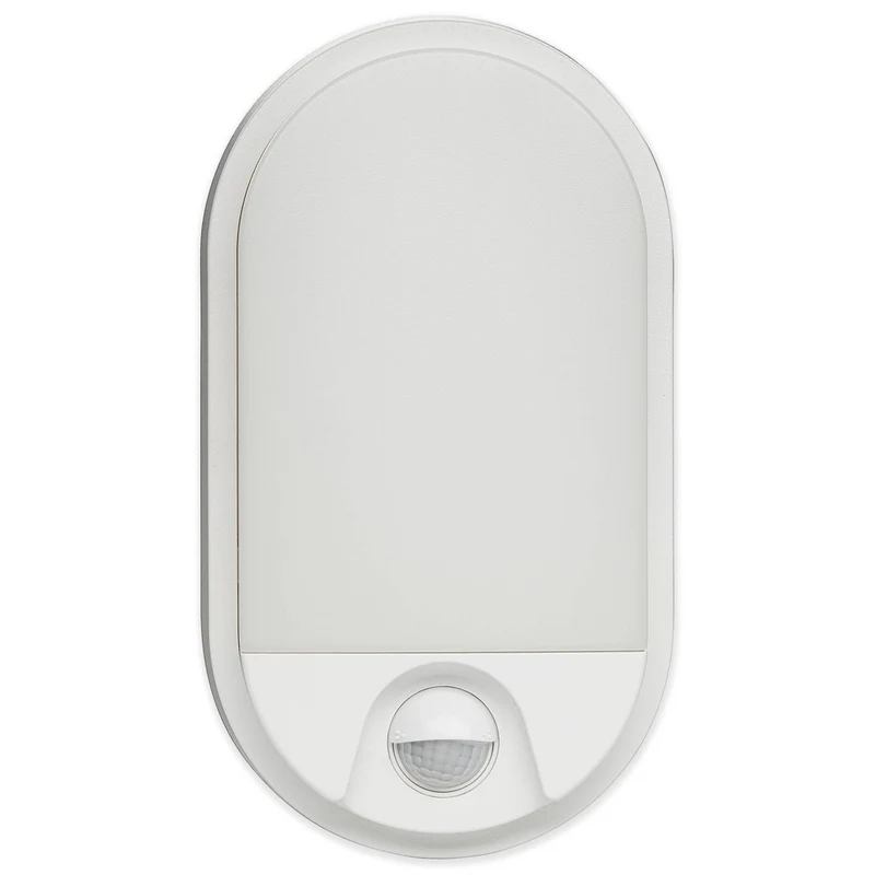 LED Wandleuchte mit Bewegungsmelder oval Außen-Leuchte IP54 Wandlampe Wand-Spot