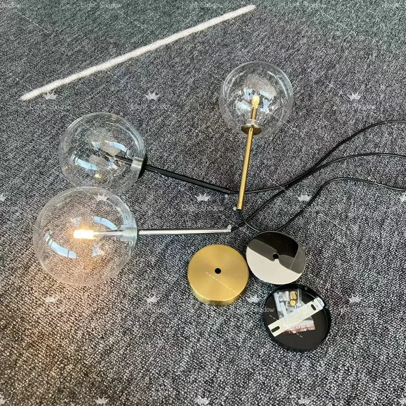 Moderne Gold Glas Pendelleuchte Glamourös für Esszimmer und Bar