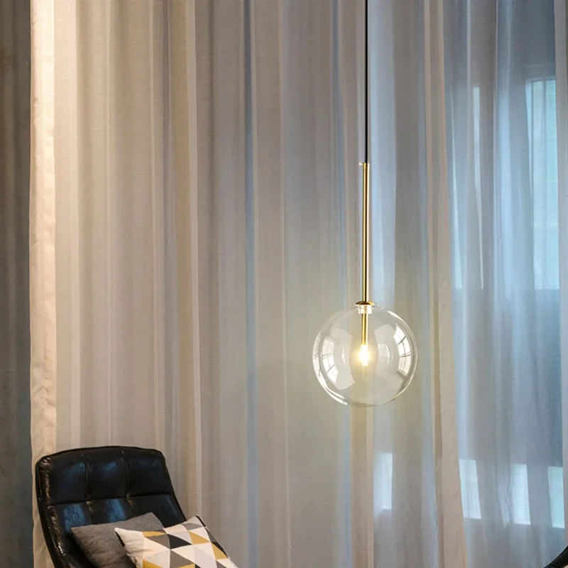 Moderne Gold Glas Pendelleuchte Glamourös für Esszimmer und Bar