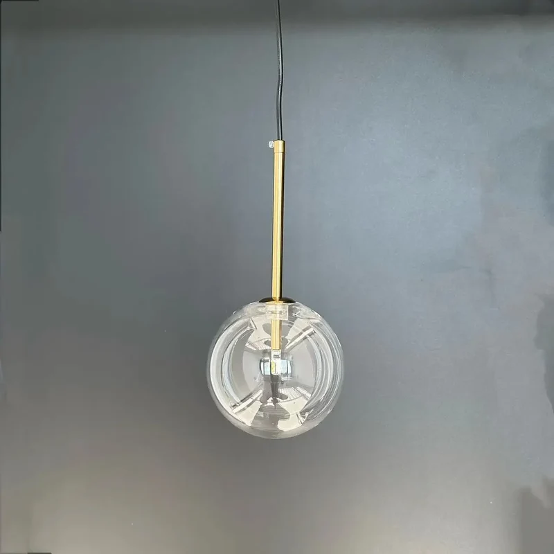 Moderne Gold Glas Pendelleuchte Glamourös für Esszimmer und Bar