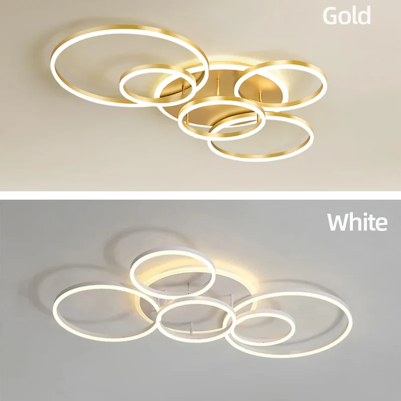Moderne Dimmbare LED Deckenleuchte für Wohnzimmer und Schlafzimmer