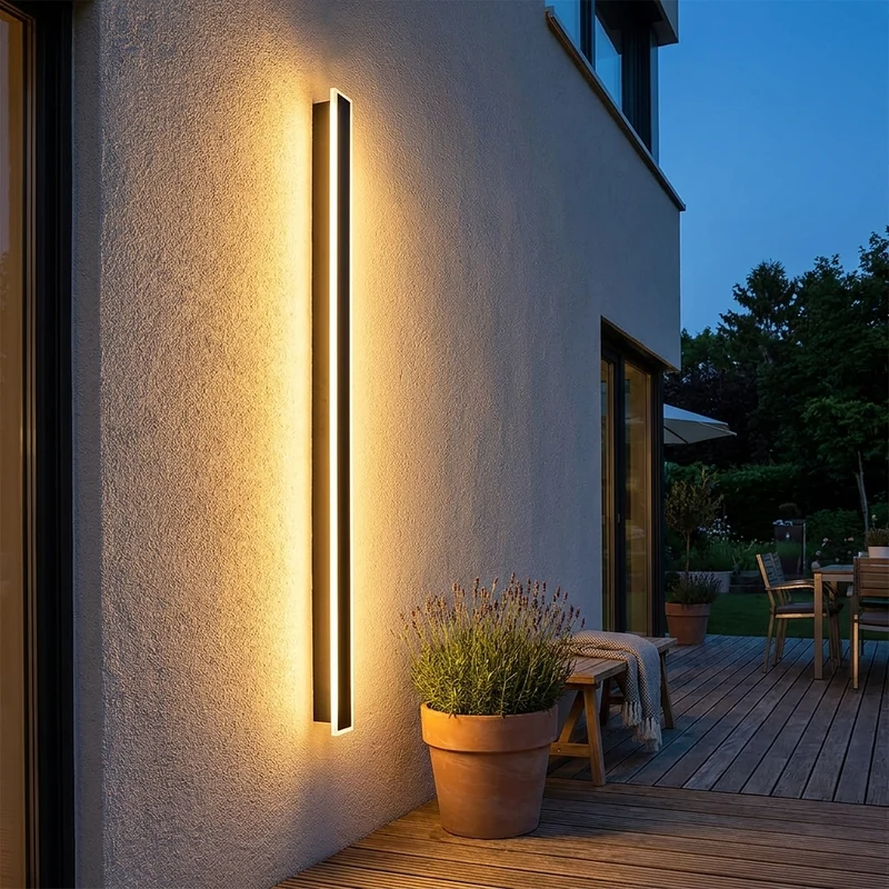 Moderne Aluminium LED Außenwandleuchte für Garten und Veranda