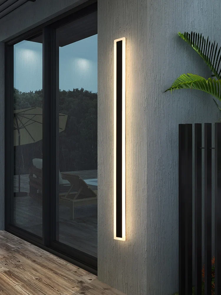 Moderne Aluminium LED Außenwandleuchte für Garten und Veranda