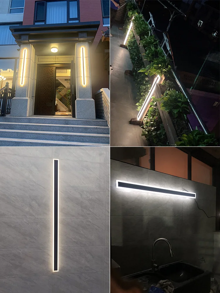 Moderne Aluminium LED Außenwandleuchte für Garten und Veranda