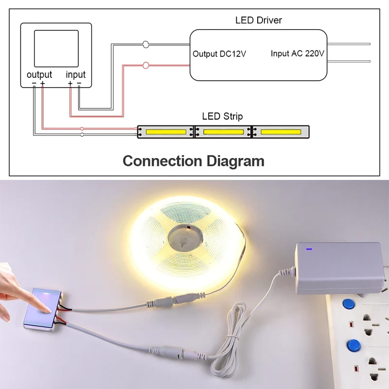 Dimmbare LED Schminkspiegel Wandleuchte für modernes Badezimmer und Schminktisch