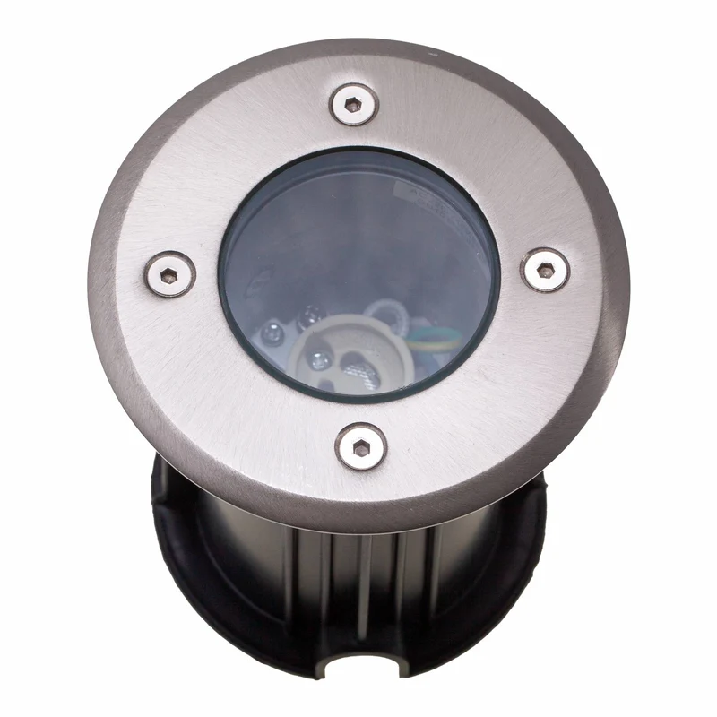 LED Bodeneinbaustrahler 1-9W Bodenspot GU10 rund IP65 Bodenstrahler Edelstahl