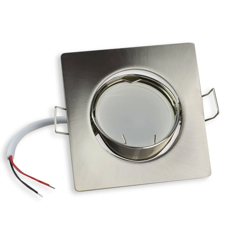 LED Einbaustrahler 5-7W schwenkbar eckig rund MR16 12 Volt Einbauspot 75mm Licht