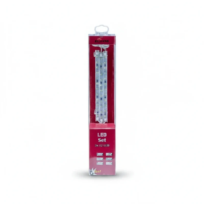 LED Sticks Weiß Flach mit Eurostecker 3x 1W 26cm