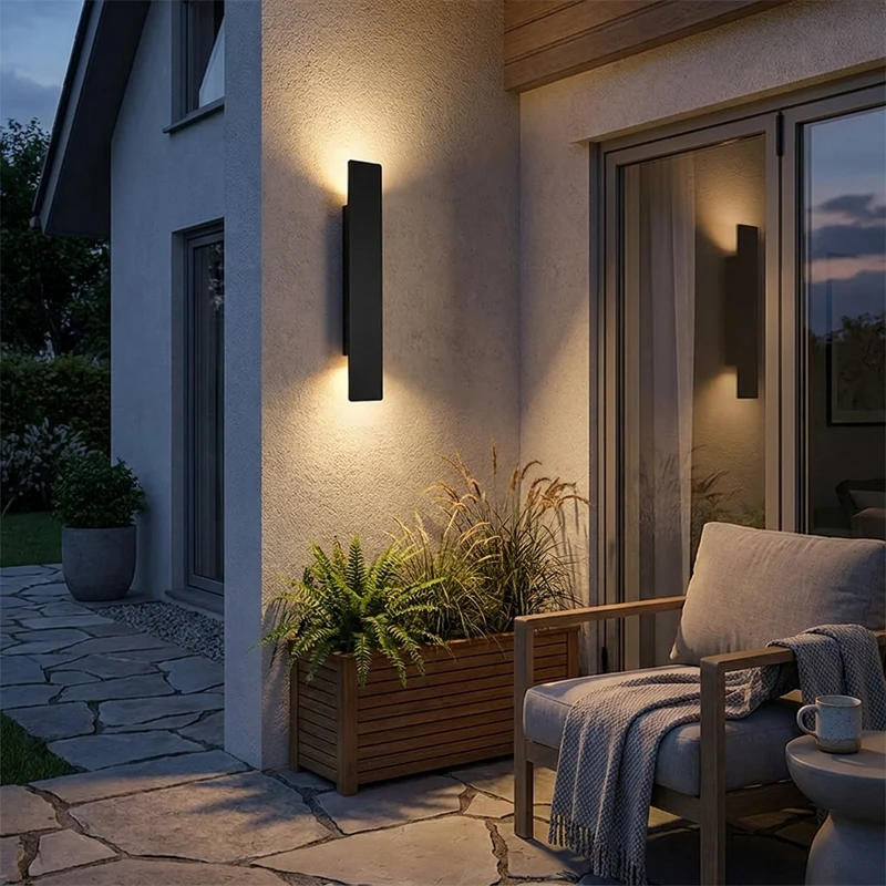 Moderne LED Wandleuchte Doppelköpfig für Schlafzimmer und Wohnzimmer