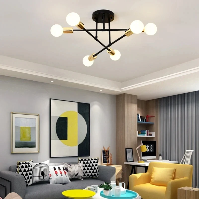 Modernes Nordisches Pendelleuchte Schlicht für Schlafzimmer und Wohnzimmer Hell
