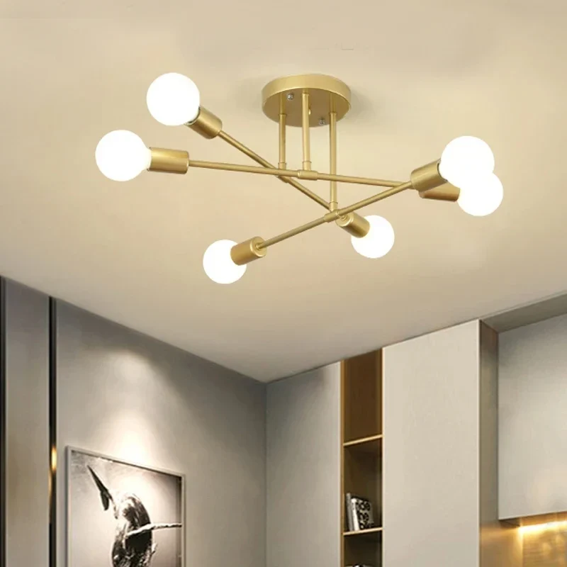 Modernes Nordisches Pendelleuchte Schlicht für Schlafzimmer und Wohnzimmer Hell