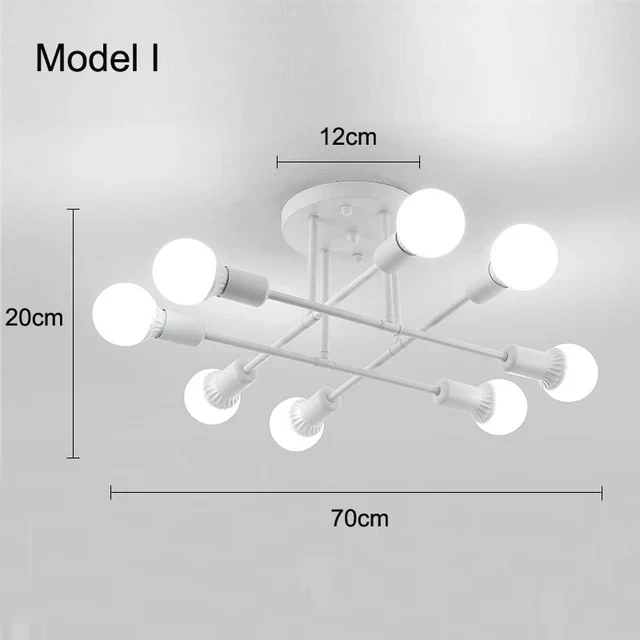 Modernes Nordisches Pendelleuchte Schlicht für Schlafzimmer und Wohnzimmer Hell