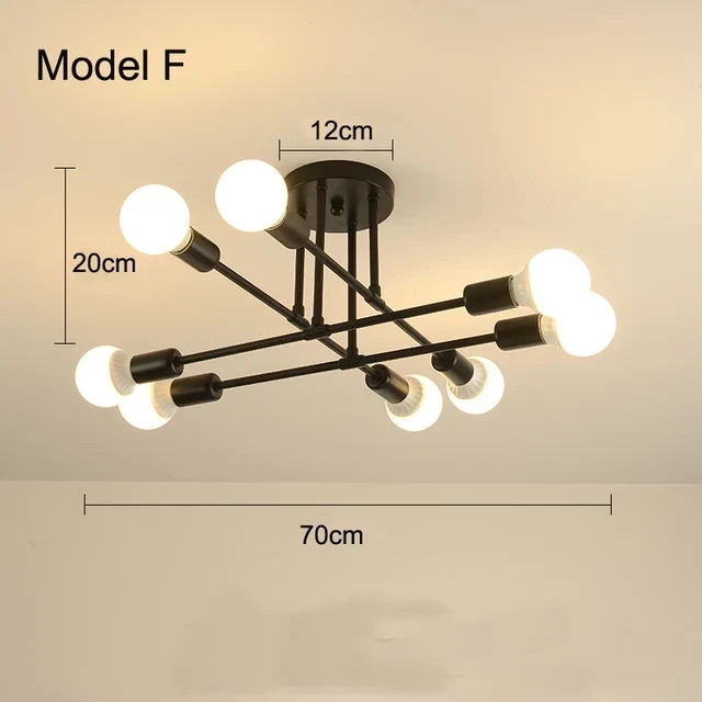 Modernes Nordisches Pendelleuchte Schlicht für Schlafzimmer und Wohnzimmer Hell