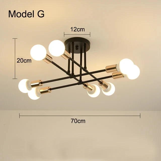 Modernes Nordisches Pendelleuchte Schlicht für Schlafzimmer und Wohnzimmer Hell