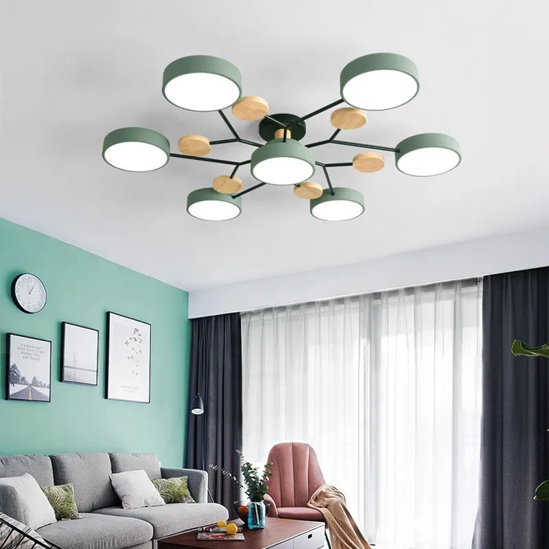 Moderner LED Decken Kronleuchter Stufenlos Dimmbar für Wohnzimmer und Esszimmer