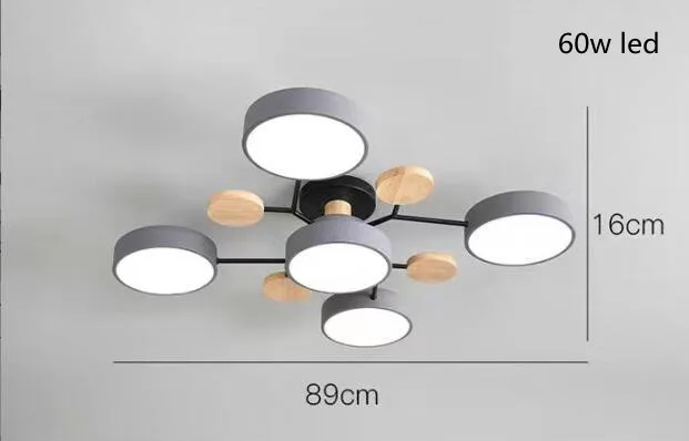 Moderner LED Decken Kronleuchter Stufenlos Dimmbar für Wohnzimmer und Esszimmer
