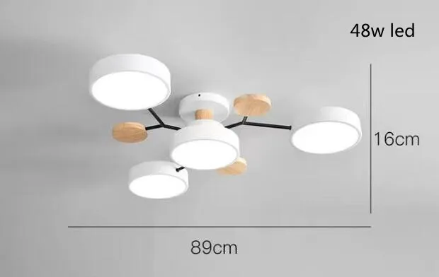 Moderner LED Decken Kronleuchter Stufenlos Dimmbar für Wohnzimmer und Esszimmer