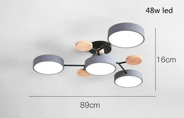 Moderner LED Decken Kronleuchter Stufenlos Dimmbar für Wohnzimmer und Esszimmer