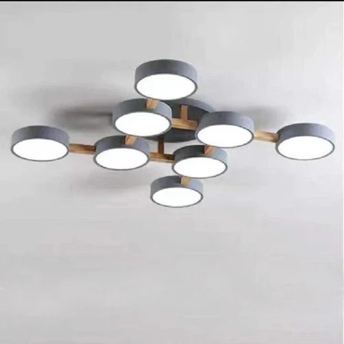 Holz LED Deckenleuchte Nordic für Esszimmer und Wohnzimmer bis 30qm