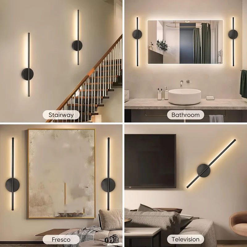 Moderne LED Wandleuchte Mond und Stern Design für Kinderzimmer und Schlafzimmer