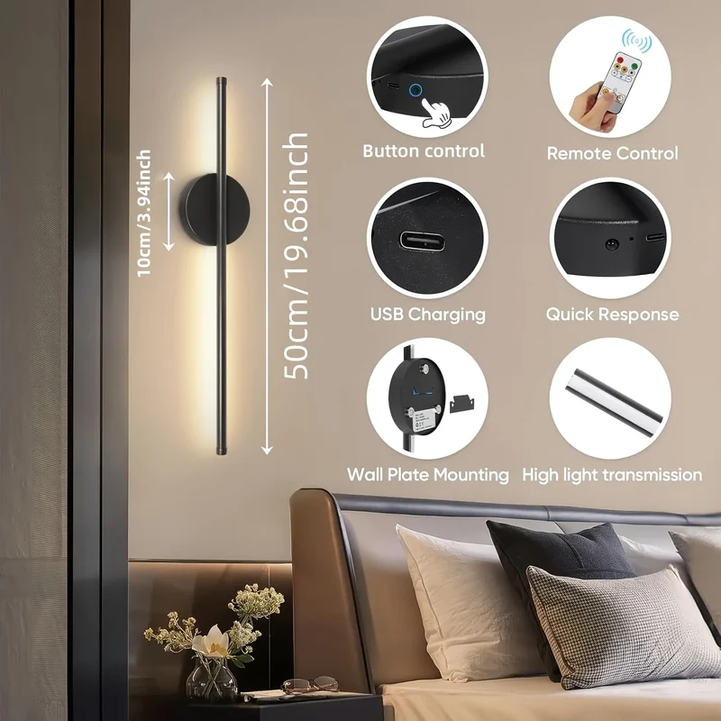 Moderne LED Wandleuchte Mond und Stern Design für Kinderzimmer und Schlafzimmer