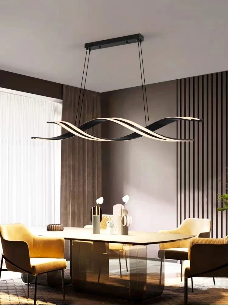 Moderner Geometrischer LED Kronleuchter Dreidimensional für Esszimmer und Küche