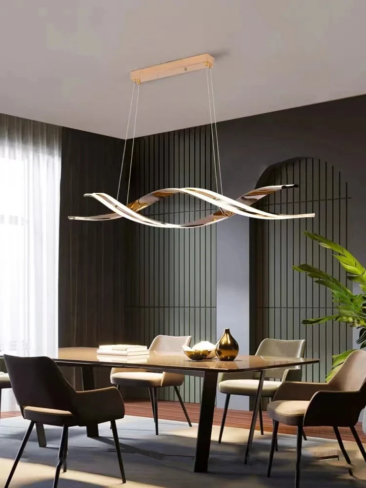 Moderner Geometrischer LED Kronleuchter Dreidimensional für Esszimmer und Küche