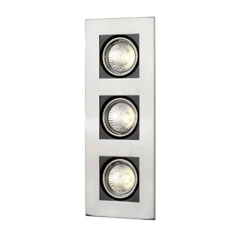Downlight rechteckig 3-flammig – GU10 230 V Einbaustrahler BURN schwenkbar