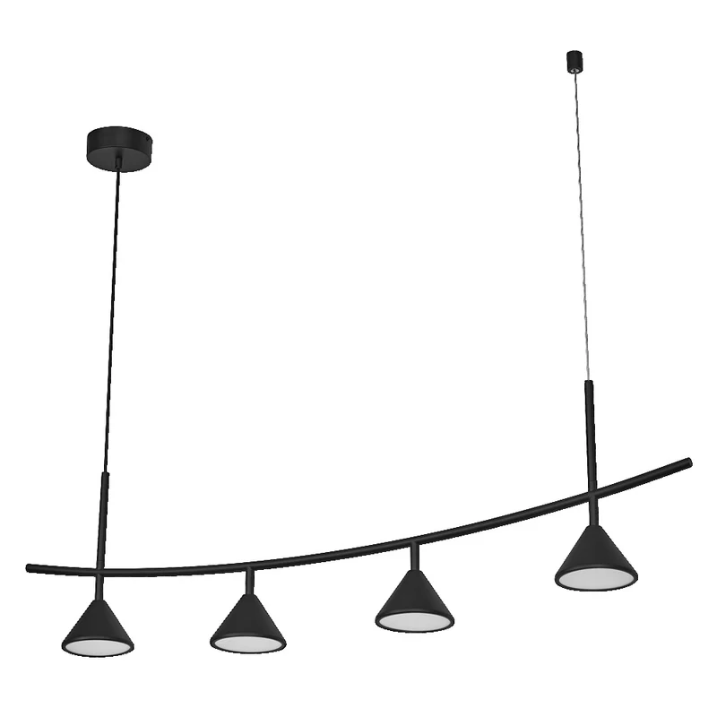 OSRAM DECOR Fuji Pendant Linear 4er Pendelleuchte 16W 930 Black