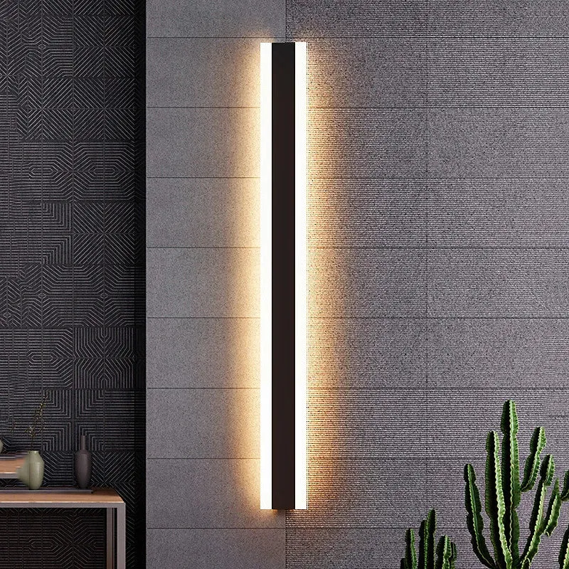 Moderne Lineare LED Außenwandleuchte für Garten und Veranda