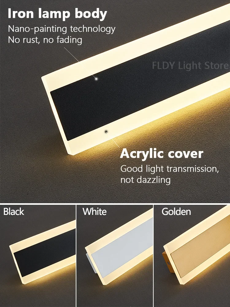 Minimalistischer Langer LED Streifen Wandleuchte für moderne Außenbereiche