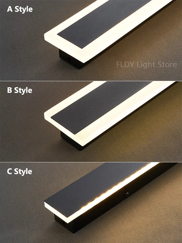 Minimalistischer Langer LED Streifen Wandleuchte für moderne Außenbereiche