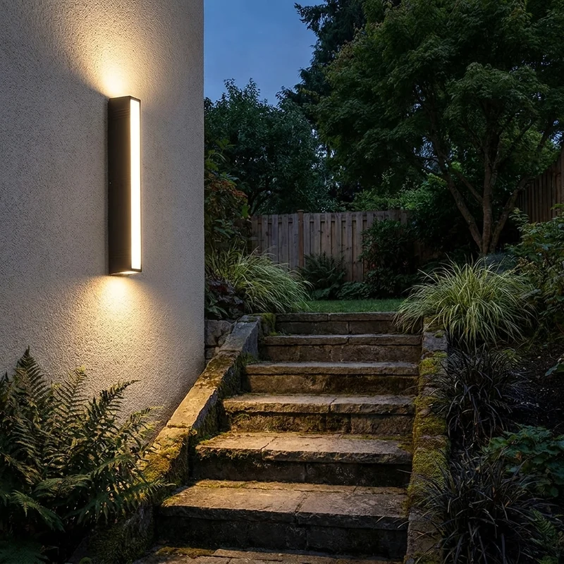 Moderne LED Lineare Außenwandleuchte für Garten und Veranda