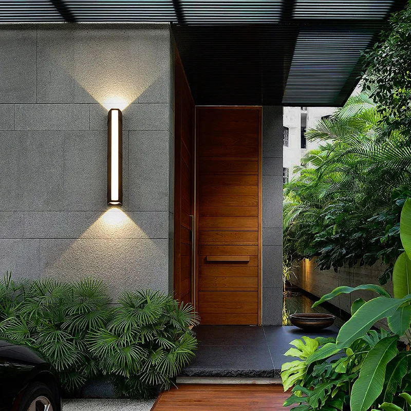 Moderne LED Lineare Außenwandleuchte für Garten und Veranda