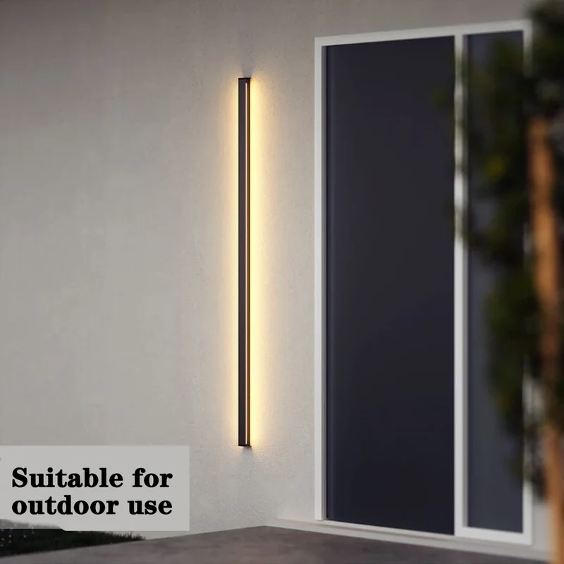 Moderne LED Außenwandleuchte mit Bewegungsmelder für Garten und Terrasse