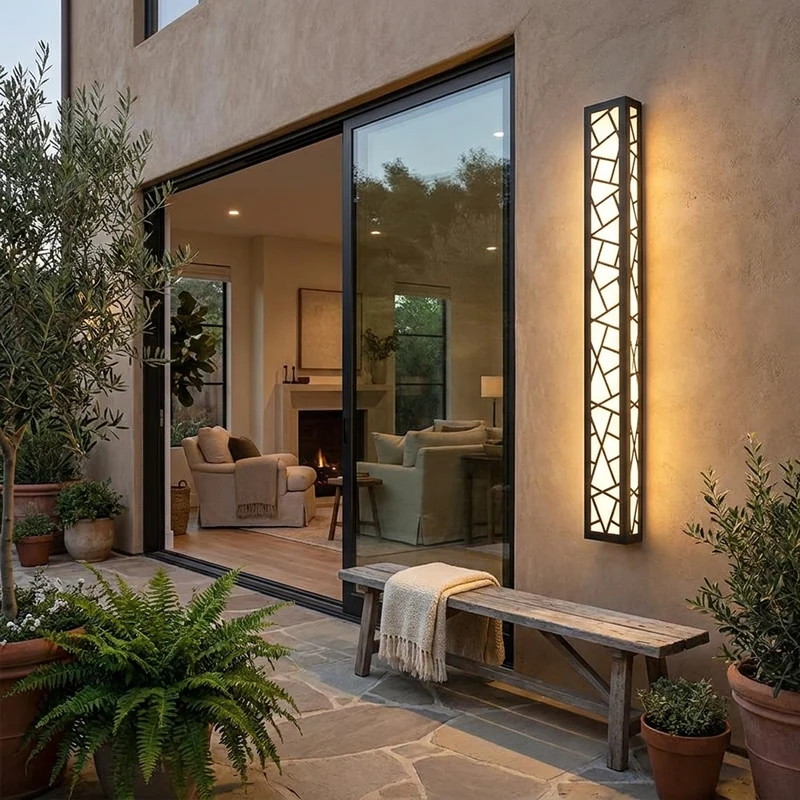 Minimalistische Lineare Außenwandleuchte für Veranda und Gartenbeleuchtung