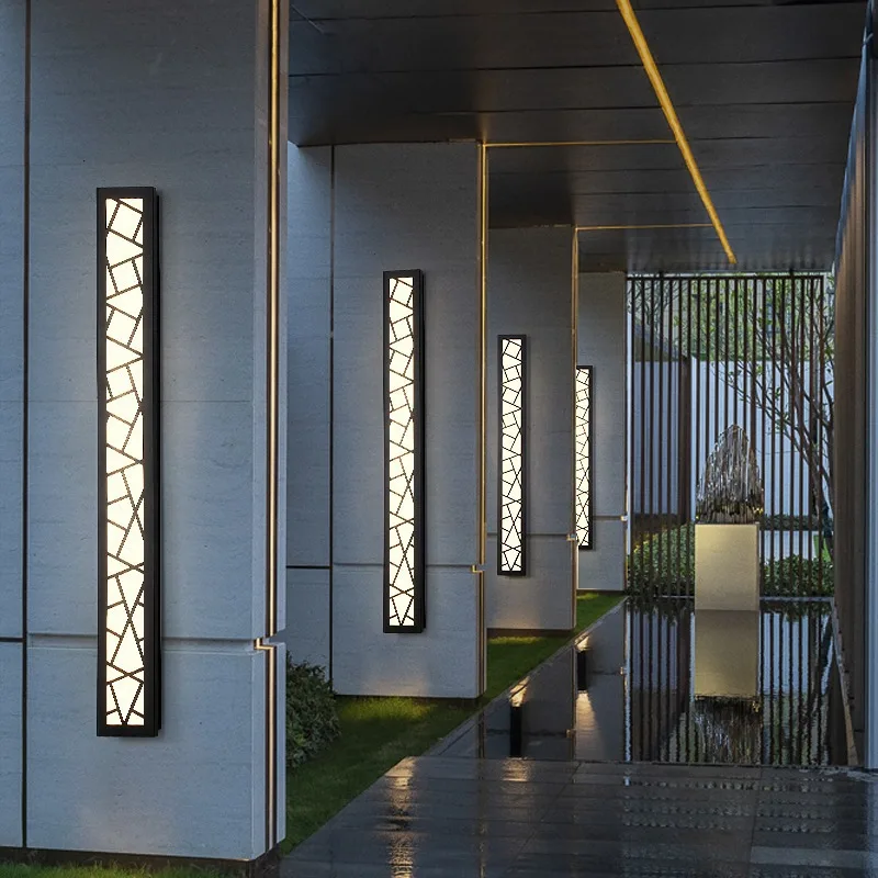 Minimalistische Lineare Außenwandleuchte für Veranda und Gartenbeleuchtung