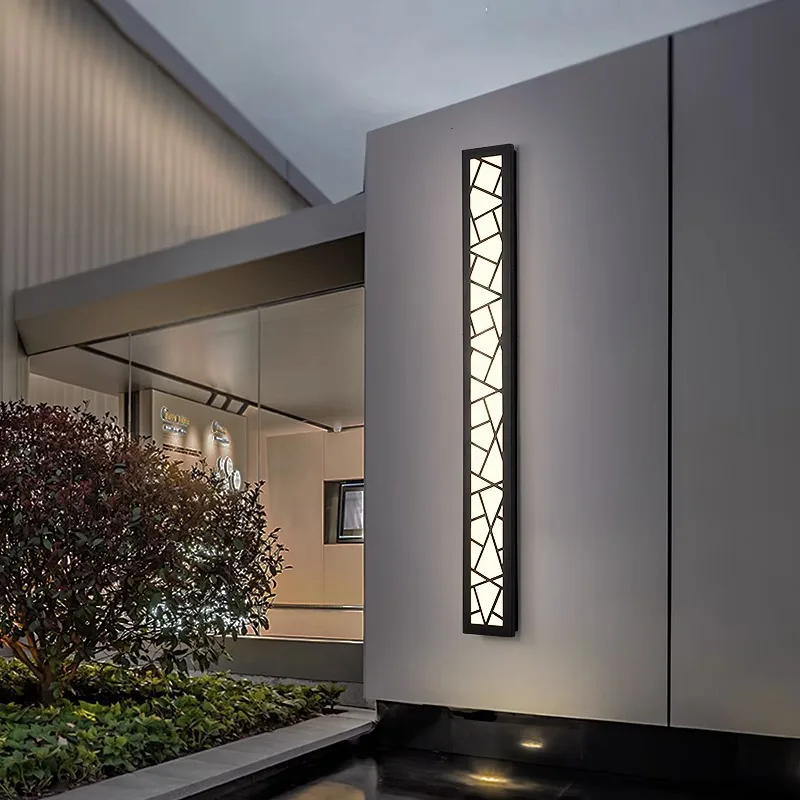 Minimalistische Lineare Außenwandleuchte für Veranda und Gartenbeleuchtung