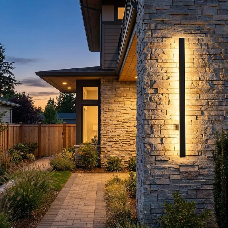 Minimalistische LED Außenwandleuchte für modernes Garten und Terrasse