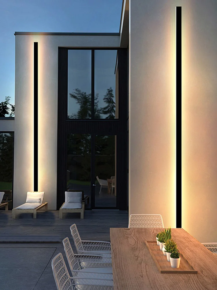 Minimalistische LED Außenwandleuchte für modernes Garten und Terrasse