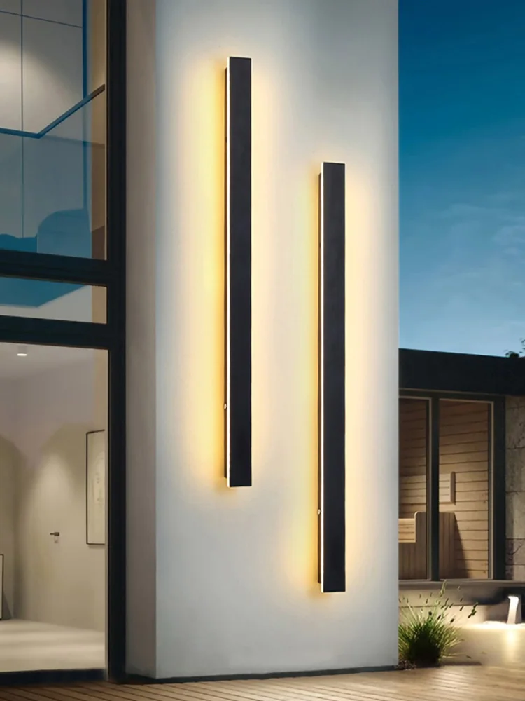 Minimalistische LED Außenwandleuchte für modernes Garten und Terrasse