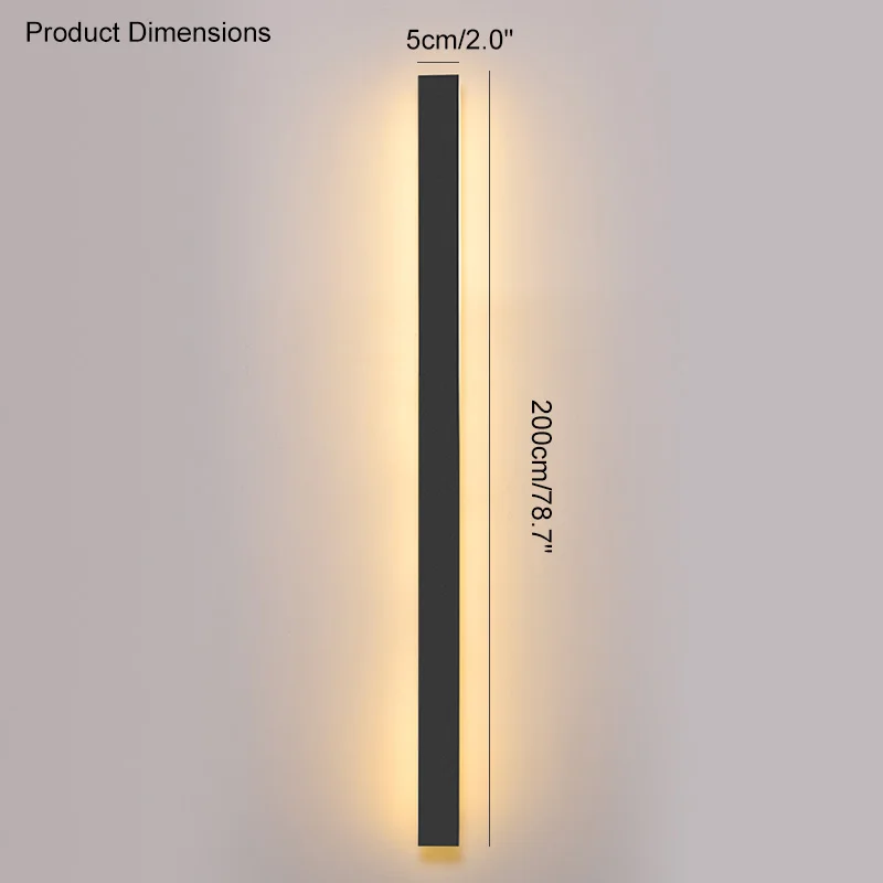 Minimalistische LED Außenwandleuchte für modernes Garten und Terrasse