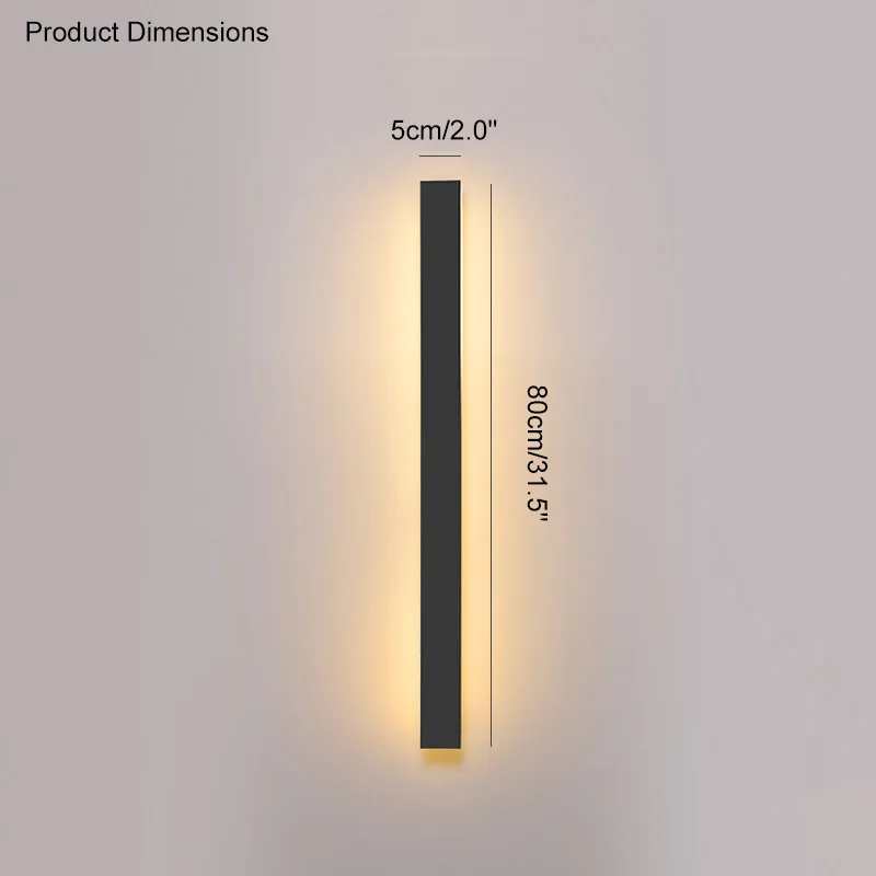Minimalistische LED Außenwandleuchte für modernes Garten und Terrasse