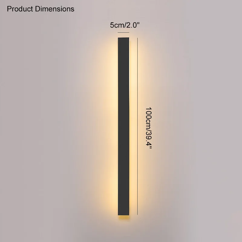 Minimalistische LED Außenwandleuchte für modernes Garten und Terrasse