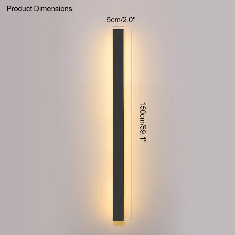 Minimalistische LED Außenwandleuchte für modernes Garten und Terrasse