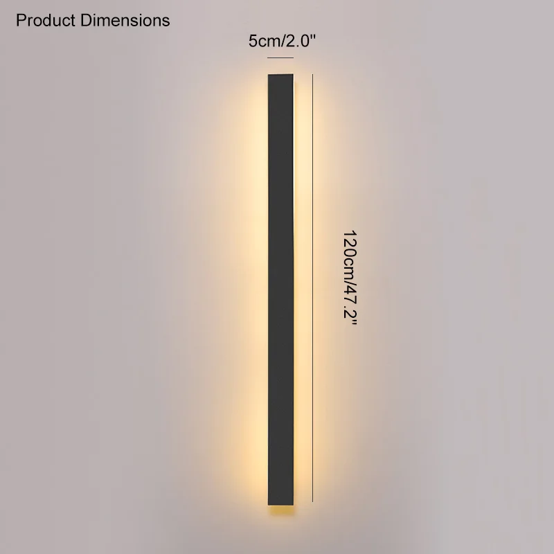 Minimalistische LED Außenwandleuchte für modernes Garten und Terrasse