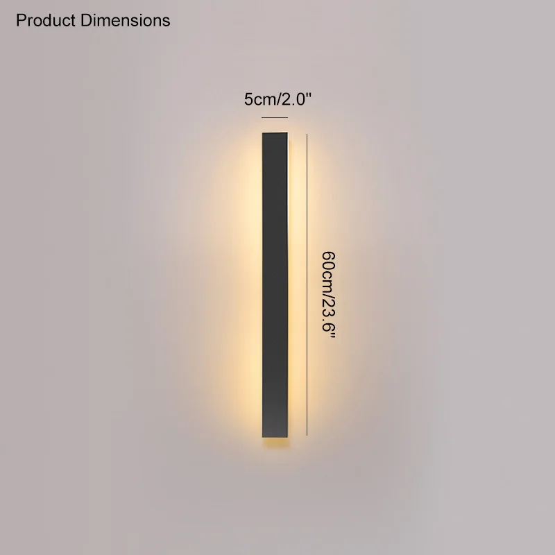 Minimalistische LED Außenwandleuchte für modernes Garten und Terrasse