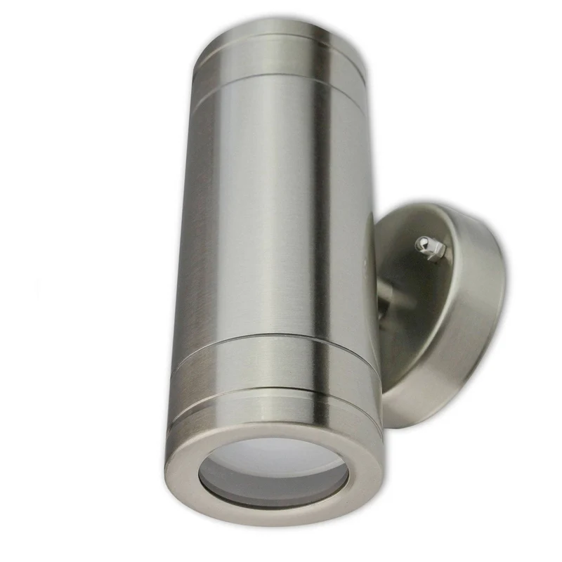 LED Wandleuchte Außen-Leuchte 1-9W IP44 2x GU10 Wandlampe Wand-Spot up down
