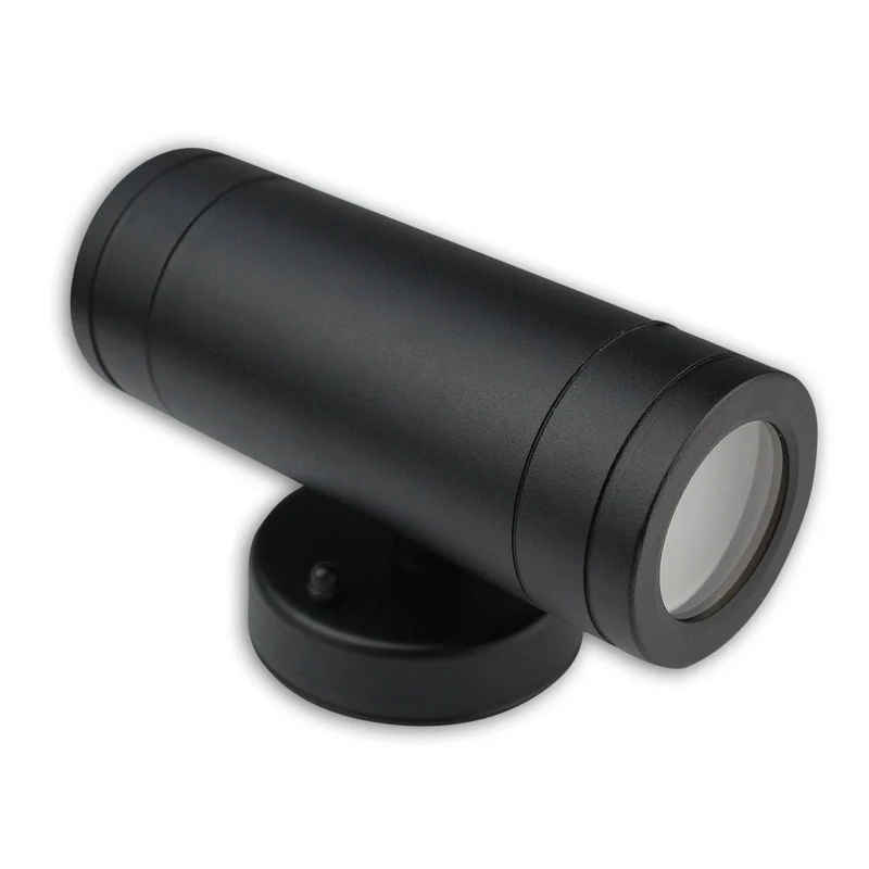 LED Wandleuchte Außen-Leuchte 1-9W IP44 2x GU10 Wandlampe Wand-Spot up down